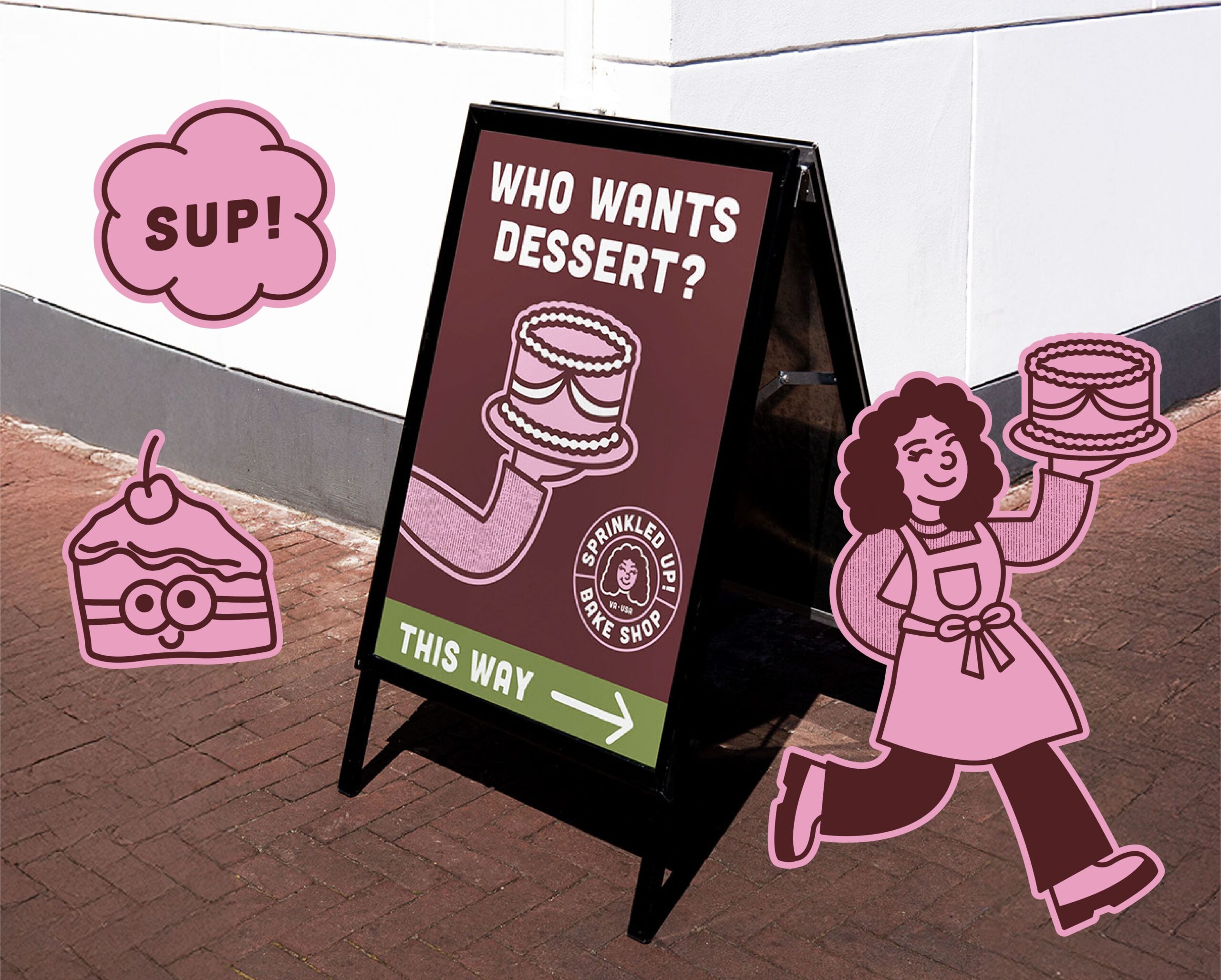 Sprinkled Up Bake Shop Logo & Brand Identity