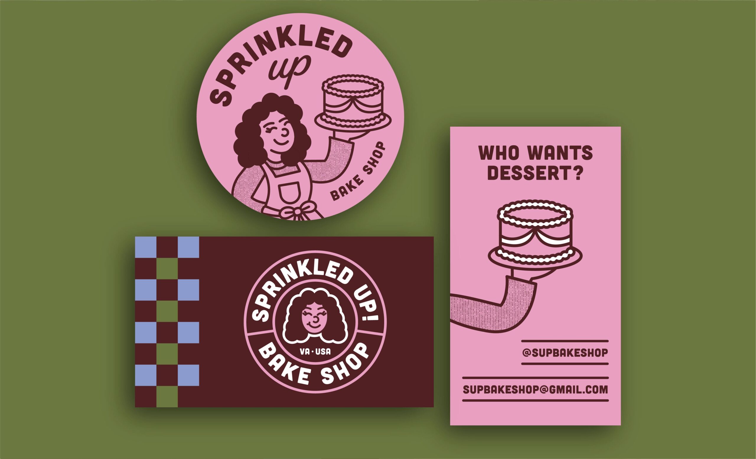 Sprinkled Up Bake Shop Logo & Brand Identity