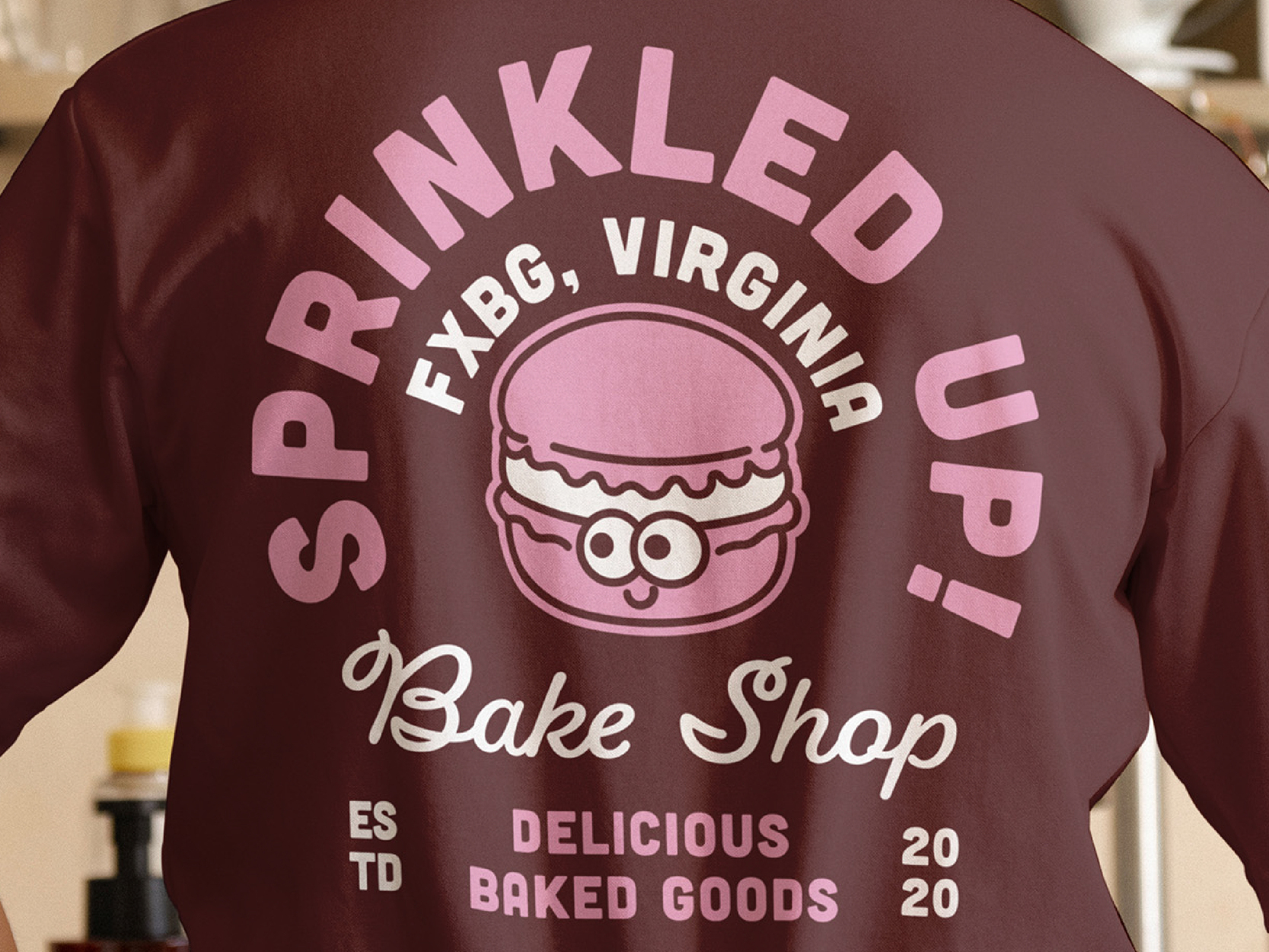 Brand identity portfolio featuring Sprinkled Up Bake Shop